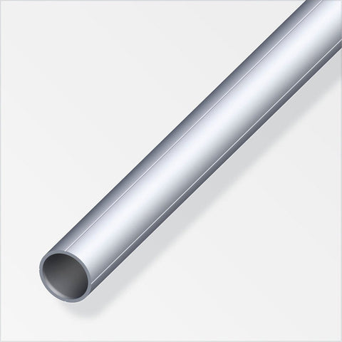 Versatile round aluminium tube profile featuring a drill alignment groove. Lightweight and multi-purpose, ideal for edge protection. 1.5mm thickness, strong, and corrosion-resistant.