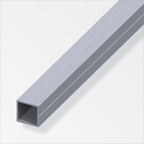 Square aluminium tube profile featuring a drill alignment groove for precision. Lightweight and versatile, ideal for edge protection. 1.5mm thickness, strong, and corrosion-resistant.