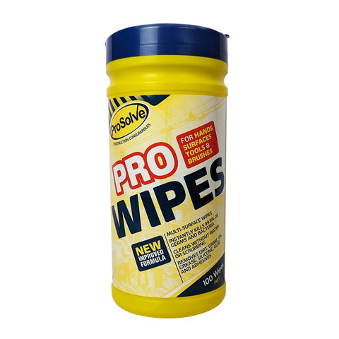 Highly effective cleaning wipes targeting oil, grease, and dirt, with potent antibacterial properties against MRSA, E. coli, and salmonella. Featuring a three-layered fabric for durability. Ideal for builders, now available in packs of 100.