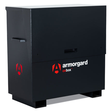 armorgard-oxbox-ox4-site-VAN-truck-chest-box-vault-box-secure-safe-security-lockable-weatherproof-tools-industrial-heavy-duty-gas-strut-robust-tough-steel-bolt-down-5-lever-deadlocks-steel-powder-coated-shelf