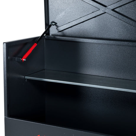 armorgard-oxbox-ox4-site-VAN-truck-chest-box-vault-box-secure-safe-security-lockable-weatherproof-tools-industrial-heavy-duty-gas-strut-robust-tough-steel-bolt-down-5-lever-deadlocks-steel-powder-coated-shelf