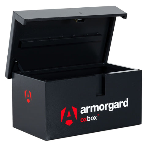 armorgard-oxbox-ox5-site-VAN-truck-chest-box-vault-box-secure-safe-security-lockable-weatherproof-tools-industrial-heavy-duty-gas-strut-robust-tough-steel-bolt-down-5-lever-deadlocks-steel-powder-coated