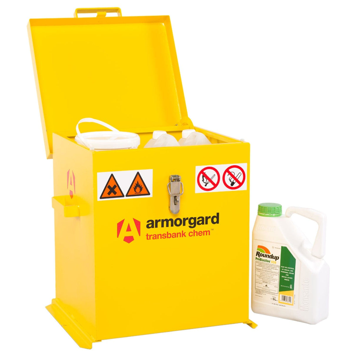 armorgard-transbank-chemical-transport-box-container-hazardous-material-storage-secure-safety-lockable-flammable-fire-resistant-waterproof-industrail-portable-transit-boxes-containment-steel-yellow-padlock