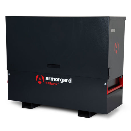 armorgard-tuffbank-tbc5-site-VAN-truck-chest-box-vault-box-secure-safe-security-lockable-weatherproof-tools-industrial-heavy-duty-gas-strut-robust-tough-steel-bolt-down-5-lever-deadlocks-steel-powder-coated-shelf
