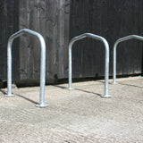 Galvanised or stainless Ashby Cycle Stand, secure design for two bikes.