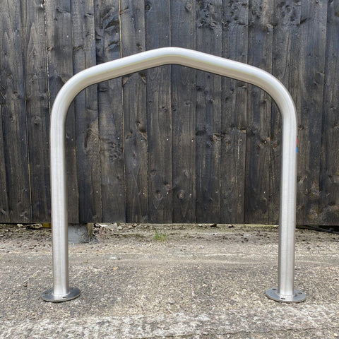 Ashby Cycle Stand for two bikes, durable stainless or galvanised steel.