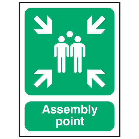 assembly-point-fire-extinguisher-signage-evacuation-escape-hazard-identify-locate-instruct-alarm-prevention-assembly-regulations-compliance-gear-self-adhesive-rigid-PVC-foam-high-impact-polystyrene-photoluminescent-polycarbonate