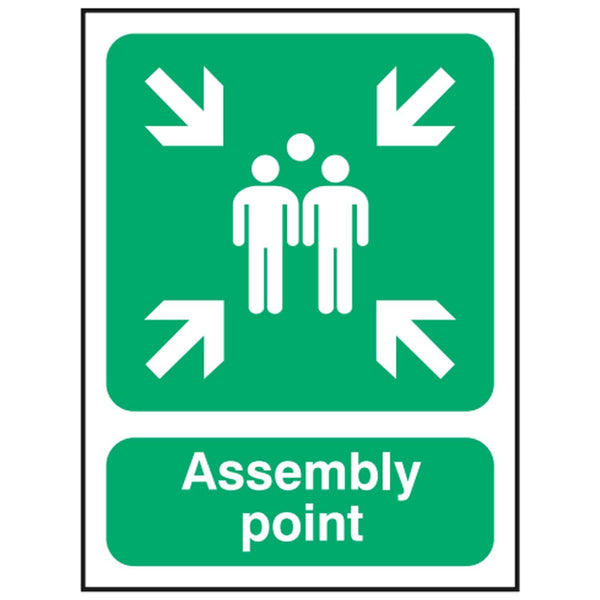 Assemble Safety Safe Condition Fire Safety Signs - Assembly Point | SSUK