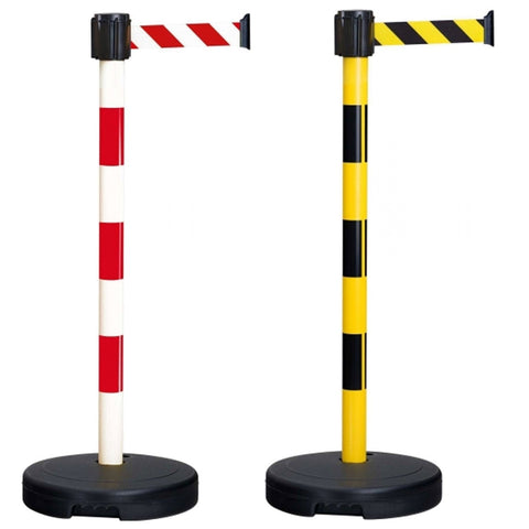 belt-barrier-economy-industrial-sites-warehouses-events-parking-facilities-crowd-queue-control-management-line-dividers-airports-retractable-safety-indoor-outdoor-pedestrian-yellow-black-red-white