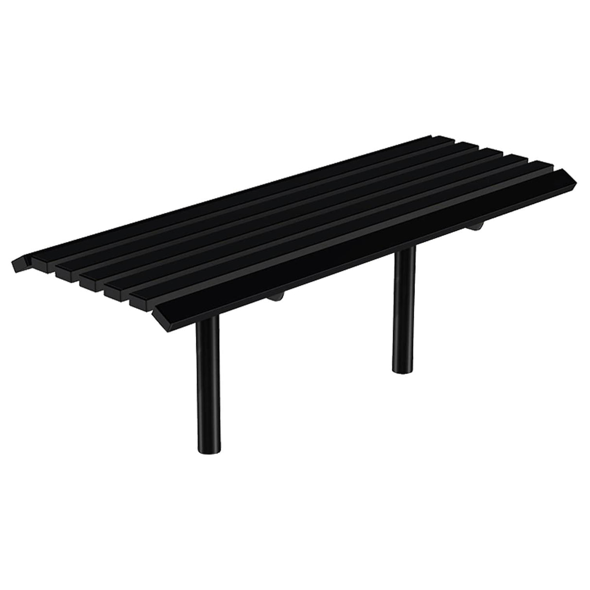 Carlton Steel Outdoor Backless Bench