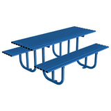 HADDON-seat-picnic-table-backless-bench-autopa-steel-metal-garden-outdoor-seating-commercial-industrial-park-schools-durable-powder-coated-heavy-duty-weather-resistant-bolt-down-fixed-shopping-centres-flanged
