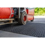 blue-diamond-forklift-anti-slip-absorbent-dirt-removal-mat-matting-truck-warehouse-industrial-environments-polypropylene-rubber-charcoal-heavy-duty-durable-high-traction-non-slip-caution-non-slip-anti-skid