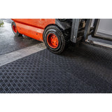 blue-diamond-forklift-anti-slip-absorbent-dirt-removal-mat-matting-truck-warehouse-industrial-environments-polypropylene-rubber-charcoal-heavy-duty-durable-high-traction-non-slip-caution-non-slip-anti-skid