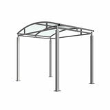 Bolton Walkway Cover with durable PETG roof and steel frame.