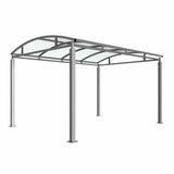 Galvanised steel Bolton Shelter with clear PETG roof, 1m-5m.