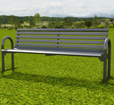 Caldecott Steel Seat designed to withstand tough conditions, minimal maintenance.