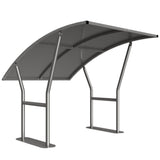 Cambridge Cycle Shelter 2m - 5m with Galvanised Curved Roof