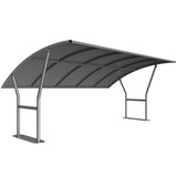 Cambridge Cycle Shelter 2m - 5m with Galvanised Curved Roof