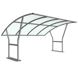 Open-sided Cambridge Cycle Shelter with galvanised frame.