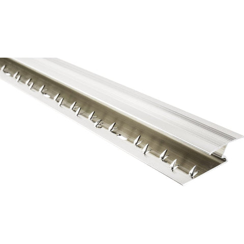 Upgrade your flooring with our 900mm Silver Floor Trim, ideal for joining carpet and laminate seamlessly. Easy cutting and installation with screws or nails. Pristine packaging included. Aluminum construction with bright silver finish. Available in silver or gold for professional floor edging. Simple installation for polished results.