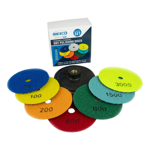 Mexco Ceramica Diamond Dry Polishing Disc Kit