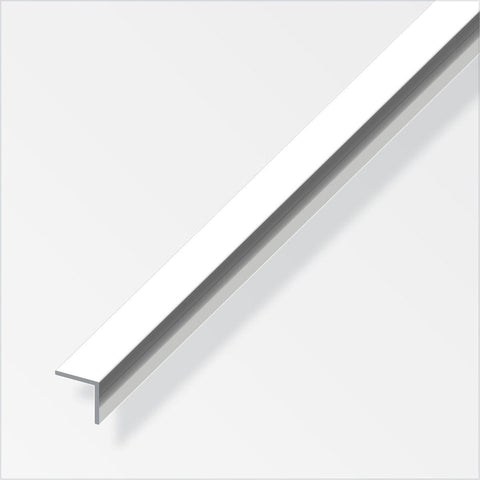 Optimal for safeguarding wall corners, counters, or worktop edges, and ideal as a support batten for wooden shelving. Lightweight and sturdy, easily customizable to fit. Suitable for light construction, decoration, and edge finishing. Anodised aluminum L-shaped profile, 1000mm in length.