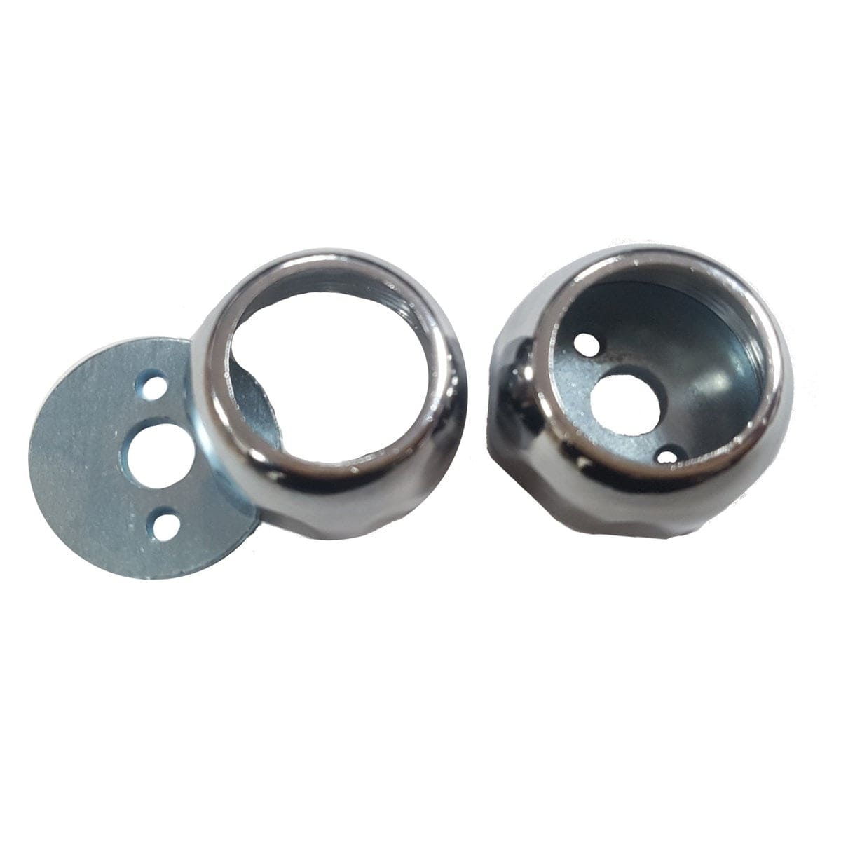 Socket Cup Railing Chrome Concealed Wardrobe Rail End Sockets (Pairs) | SSUK – Street ...