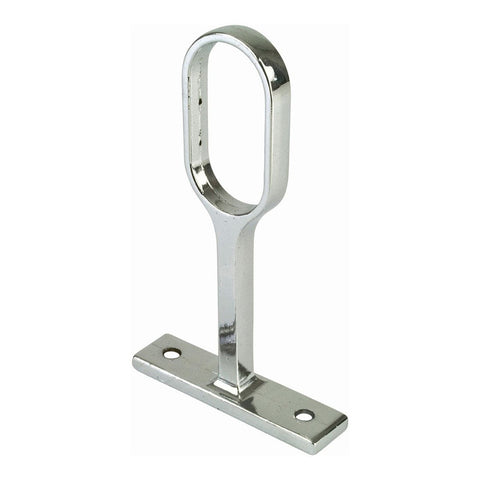 Chrome Oval Rail Centre Hanging Bracket for 30mm Tubes | Provides Extra Support | Prevents Tube Bowing | Ideal for Furniture Manufacturing