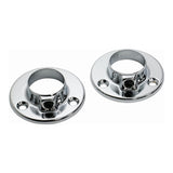 Upgrade garment storage with our Chrome Wardrobe Rail Wall Sockets 19mm fittings. Ideal for furniture manufacturing and domestic applications. Easy installation for 19mm &25mm diameter rails.