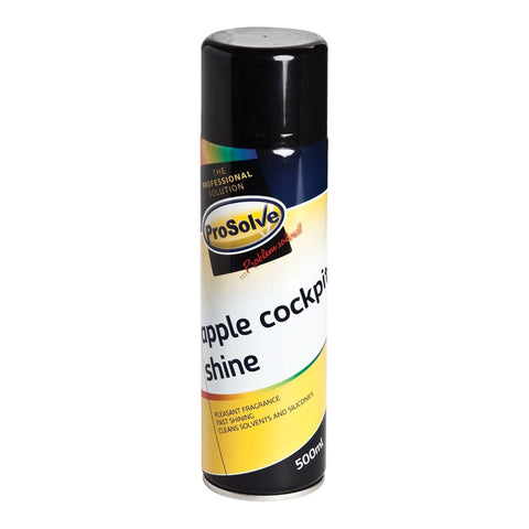 Apple-scented cleaner and polish for car dashboards and commercial vehicles. Cockpit Spray effectively cleans and polishes dashboards, rubber mats, and vinyl roofs, repelling dust and dirt while providing a long-lasting shine. Safe for use on plastic, vinyl dashboards, and trims.