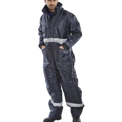 Navy Blue Coldstar Freezer Coverall with Oxford Nylon and 3M Thinsulate Lining