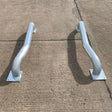 cranked-wheel-guides-stops-loading-bay-protection-steel-parking-block-warehouse-safety-barriers-heavy-duty-dock-leveler-pedestrian-workplace-forklift-bumper-industrial-galvanised-steel-yellow-powder-coated