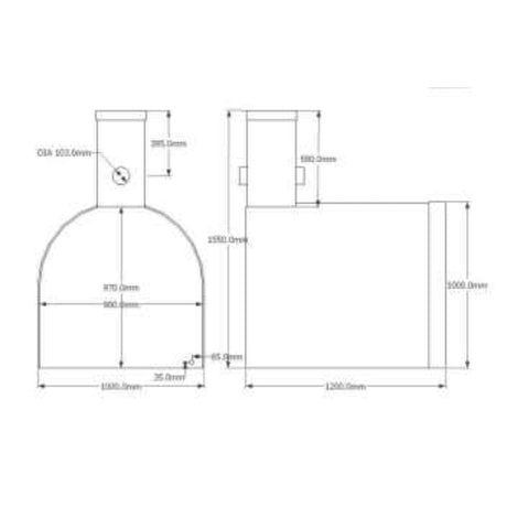 D-Shape Underground Litre Water Tank