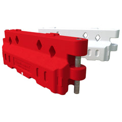 DEFENDER50 50mph Crash Tested Water-Filled Safety Barrier with Fence Panels