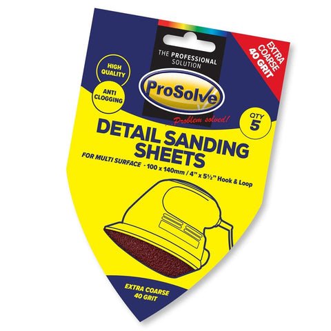 Upgrade your sanding experience with our high-quality delta sanding pads featuring hook and loop backing for quick changes. Engineered to withstand clogging, these pads ensure effective cutting for a vast range of detail sanders. Always remember to use lower grits (40) for coarse sanding and higher values for polishing tasks. 