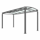 Denham Cycle Shelter or walkway cover, bolt-down design, UK-manufactured.