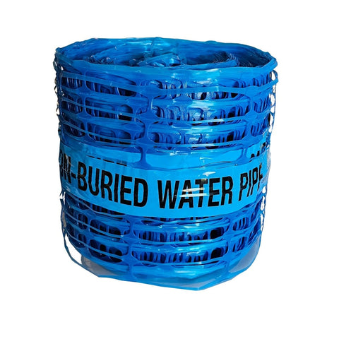 Detectable Mesh - Coloured Plastic Mesh for Underground Cable, Pipe, Duct Detection | 100m Long | High Strength, Rot-Resistant | Includes Detectable Wire | Highly Visible | Mark Underground Services | 130 Microns Thick