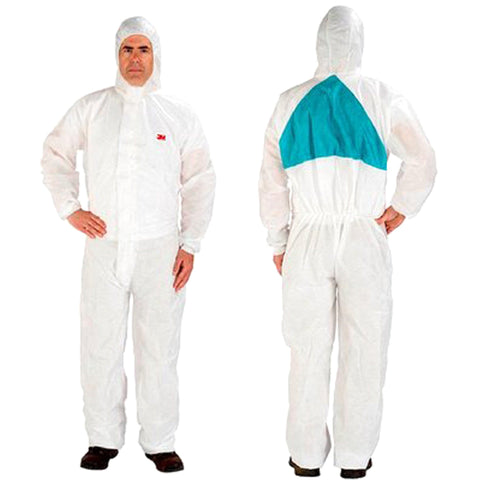 White/Green Disposable Protective Coverall 4520 - Durable and versatile, suitable for various industries.