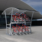 double-stack-bike-stand-cycle-bicycle-storage-parking-parking-rack-galvanised-stainless-steel-powder-coated-custom-RAL-durable-industrial-outdoor-sturdy-schools-highschool-college-university-public-spaces