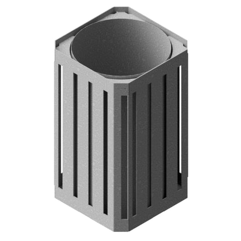 Drayton Litter Bin for high-traffic public areas, robust and stylish.