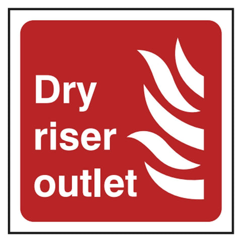 Fire Equipment Safety Signs - Dry Riser Outlet