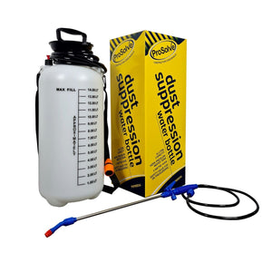 The Dust Suppression Water Bottle is a versatile solution for dust control during cutting and grinding tasks. With its 1.3m hose and lance, it easily transforms into a convenient sprayer, ideal for stone and concrete cutting. Featuring a sturdy 14L UV resistant PE water tank, automatic pressure relief valve, and kink-free 3m hose, it offers durability and convenience. 