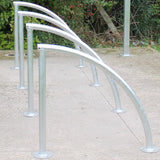 Stylish Duston Cycle Stand in grade 304 stainless steel, modern design.