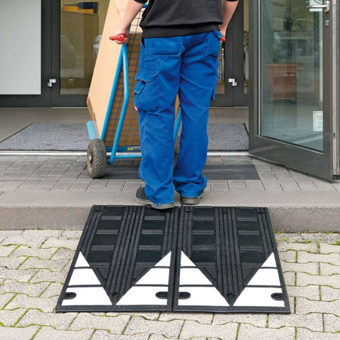 Shape Ramp Rolling Easy Roll Kerb Ramp - 75mm Rise