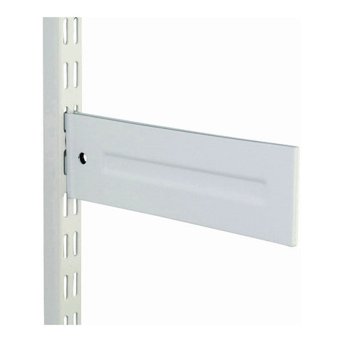 White Element Type Continuous Blade Brackets - Securely Holds Shelf - Continuous Shelving Layout - Additional Strength - Suitable for Twinslot Systems - Length: 200mm to 350mm - Robust Design