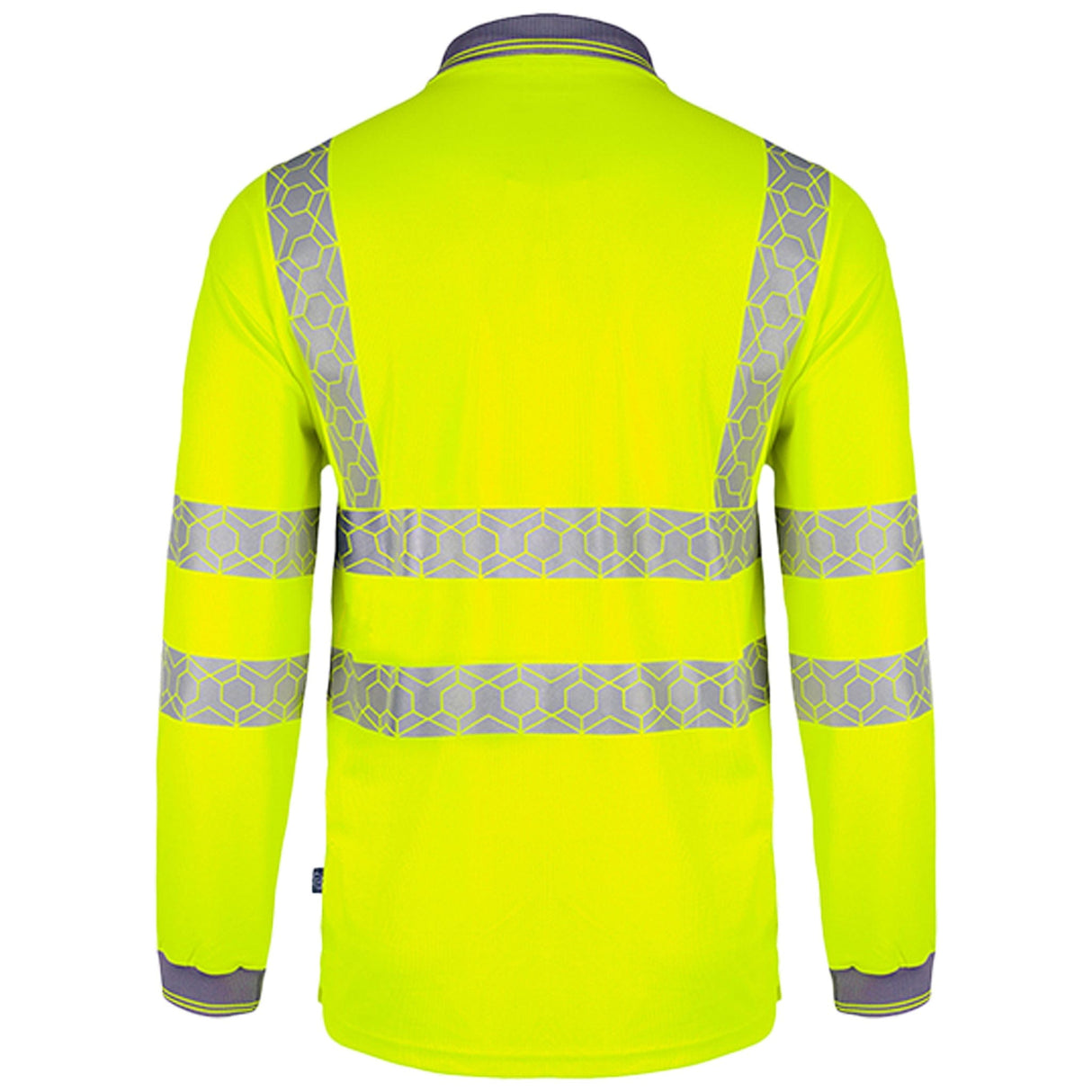 Envirowear Hi-vis Long Sleeve Recyclable Polo Shirt - Saturn Yellow