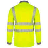 Envirowear Hi-vis Long Sleeve Recyclable Polo Shirt - Saturn Yellow