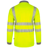 Envirowear Hi-vis Long Sleeve Recyclable Polo Shirt - Saturn Yellow