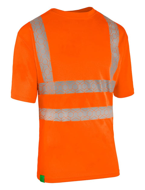 Envirowear Hi-vis Recyclable T-shirt - Orange: Leading the clothing revolution with mono-fibre design principles. 