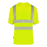 Envirowear Hi-vis Recyclable T-shirt in Saturn Yellow: Revolutionize your workwear with recyclable materials. 